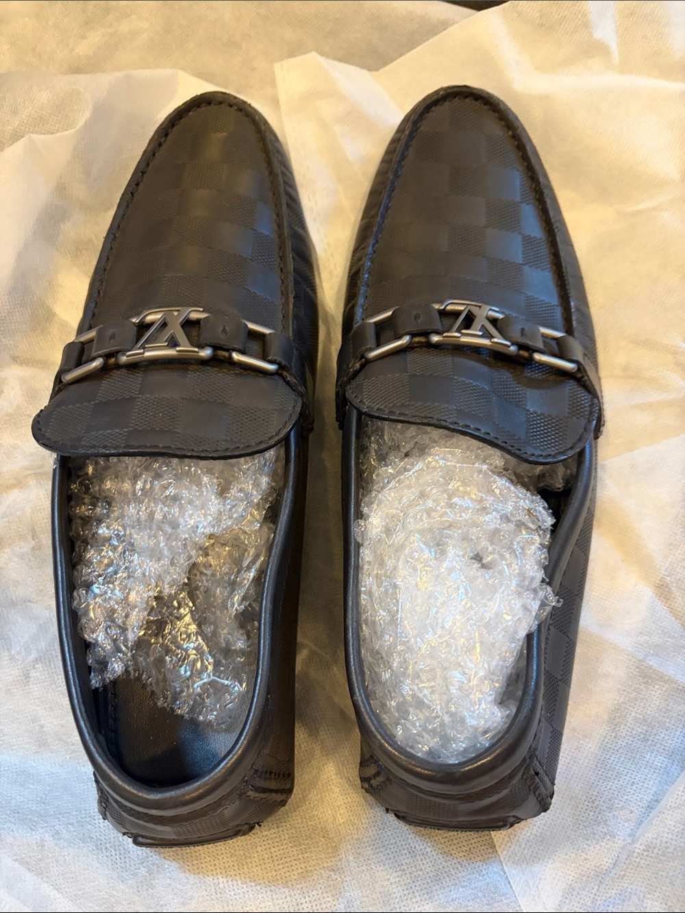 Louis Vuitton Damier Infini Hockenheim Loafers 7.5 UK US 8-8.5
